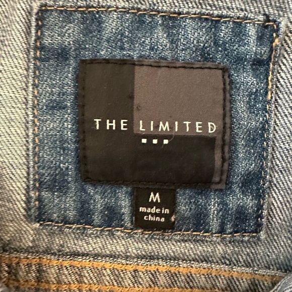 THE LIMITED Blue Denim Vest Size M - Picture 3 of 5